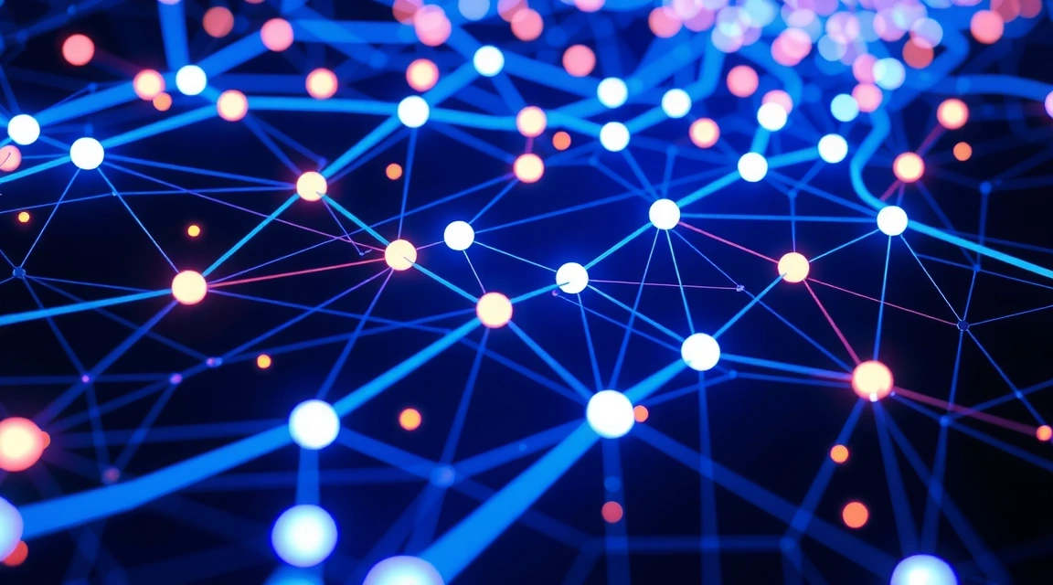 Abstraktní vizualizace dat a zabezpečení, symbolizující ochranu soukromí a dodržování podmínek služby.