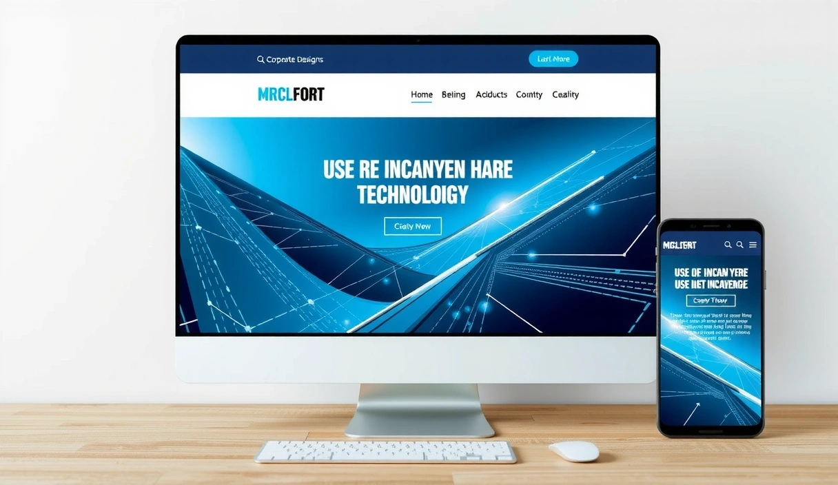 Prezentační web pro technologickou firmu